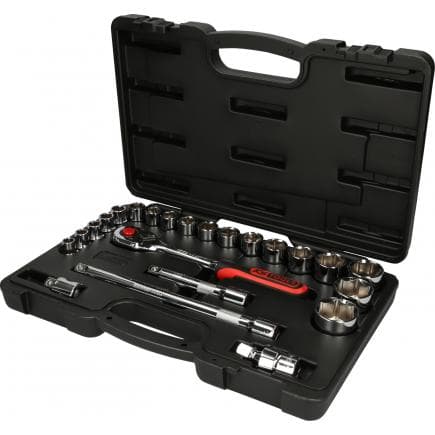 KS TOOLS 918.0623 - 1/2" CHROME plus Coffret de douilles (23 pcs)