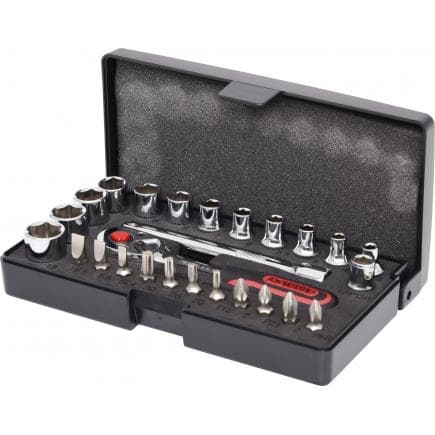 KS TOOLS 918.0626 - 1/4" CHROME plus Coffret de douilles (26 pcs)