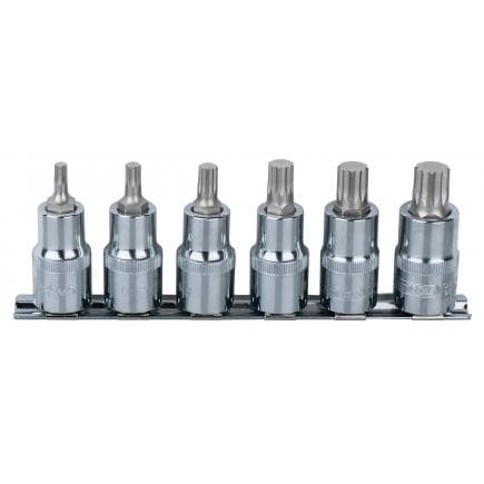 KS TOOLS 918.0645 - 1/4" CHROME plus Jeu de douilles tournevis XZN (6 pcs)