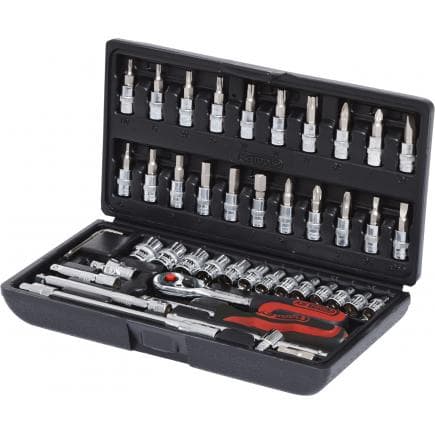 KS TOOLS 918.0646 - 1/4" CHROME plus Coffret de douilles (46 pcs)