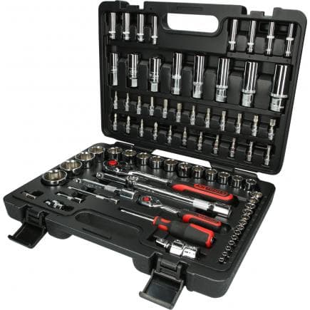 KS TOOLS 918.0678 - 1/4"+1/2" CHROME plus Coffret de douilles (78 pcs)