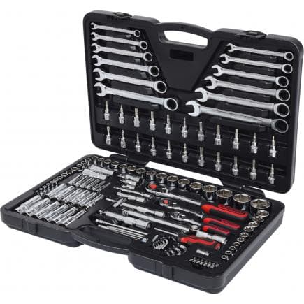 KS TOOLS 918.0724 - 1/4"+3/8"+1/2" CHROME plus Coffret de douilles (124 pcs)