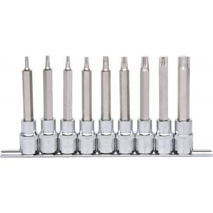 KS TOOLS 918.1317 - 1/2" Jeu de douilles tournevis Torx CHROME plus, longues T20-T60 (9 pcs)