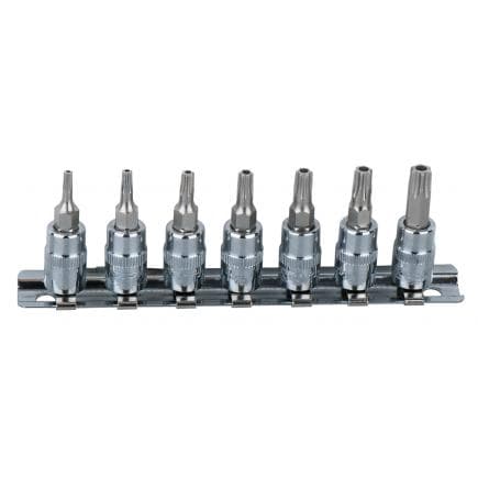 KS TOOLS 918.1460 - 1/4" Jeu de douilles tournevis Torx percé CHROME plus TB10-TB40 (7 pcs)