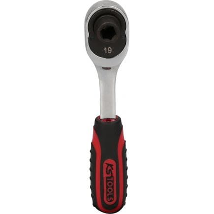 KS TOOLS 918.1495 - 1/4" Cliquet réversible porte-embouts CHROME plus, 72 dents, 115mm