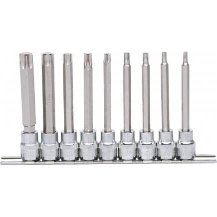 KS TOOLS 918.1550 - 3/8" Jeu de douilles tournevis Torx CHROME plus, longues T20-T60 (9 pcs)