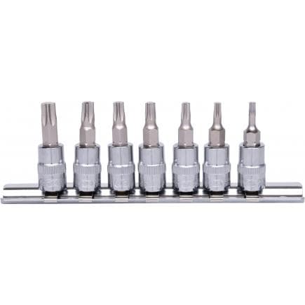 KS TOOLS 918.1558 - 1/4" Coffret douilles mini-cliquet CHROME plus Torx T10-T40 (7 pcs)