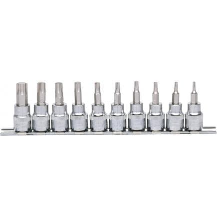 KS TOOLS 918.3939 - 3/8" Jeu de douilles tournevis Torx CHROME plus T10-T55 (10 pcs)