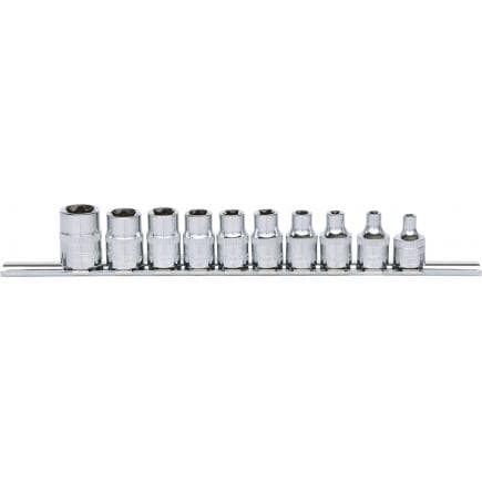 KS TOOLS 918.3955 - 3/8" Jeu de douilles Torx E CHROME plus (10 pcs)