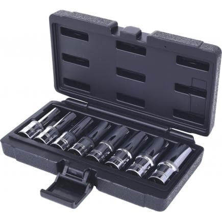 KS TOOLS 918.4420 - 1/2" Jeu de douilles Torx E CHROME plus, longues (8 pcs)