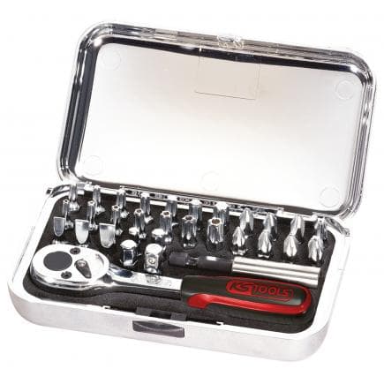 KS TOOLS 918.4500 - 1/4" Coffret d'embouts CHROME plus (31 pcs)