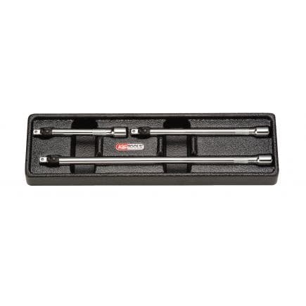 KS TOOLS 919.0143 - 1/4" Jeu de rallonges à verrouillage CHROME plus (3 pcs)