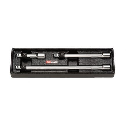 KS TOOLS 919.0383 - 3/8" Jeu de rallonges à verrouillage CHROME plus (3 pcs)