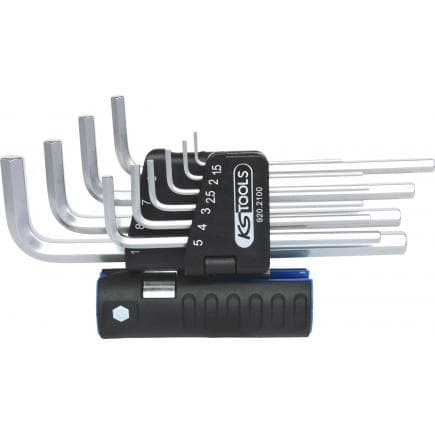 KS TOOLS 920.2100 - Jeu de clés mâles 6 pans 3 en 1 longue (10 pcs)