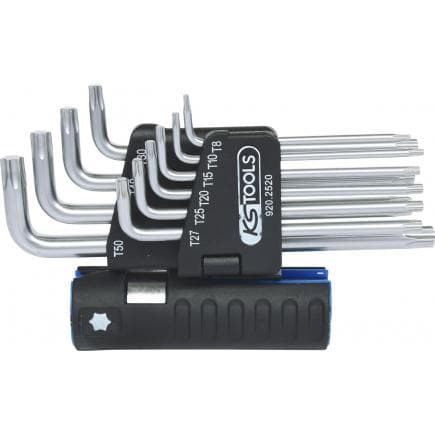 KS TOOLS 920.2520 - Jeu de clés mâles Torx 3 en 1 longues (10 pcs)