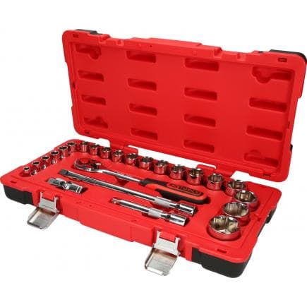 KS TOOLS 958.0624 - 1/2" CHROME plus Coffret de douilles (24 pcs)