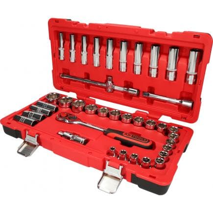 KS TOOLS 958.0639 - 1/2" CHROME plus Coffret de douilles (39 pcs)
