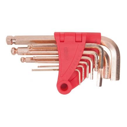 KS TOOLS 963.1518 - Jeux de clés mâles, tête sphérique BRONZE plus (9 pcs)