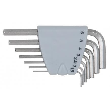 KS TOOLS 964.0315 - Jeu de clés mâles coudées pour vis 6 pans, EDELSTAHL (7 pcs)