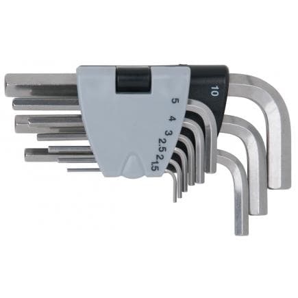 KS TOOLS 964.0320 - Jeu de clés mâles coudées pour vis 6 pans, EDELSTAHL (9 pcs)