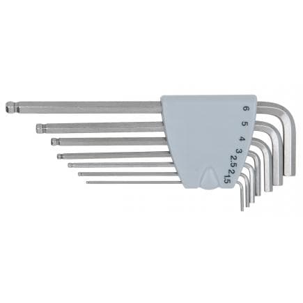 KS TOOLS 964.0415 - Jeu de clés mâles coudées pour vis 6 pans, EDELSTAHL (7 pcs)