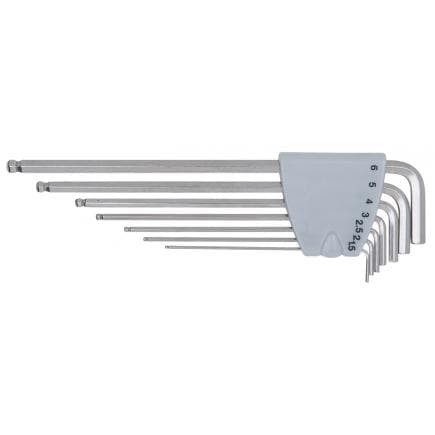 KS TOOLS 964.0515 - Jeu de clés mâles coudées pour vis 6 pans, EDELSTAHL XL (7 pcs)