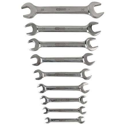 KS TOOLS 964.2240 - Jeu de clés à fourche doubles coudées EDELSTAHL (9 pcs)