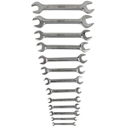 KS TOOLS 964.2250 - Jeu de clés à fourche doubles coudées EDELSTAHL (13 pcs)