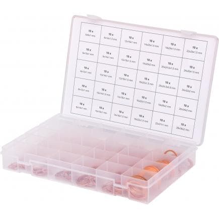 KS TOOLS 970.0140 - Assortiment de joints cuivre, 5-28 (300 pcs)
