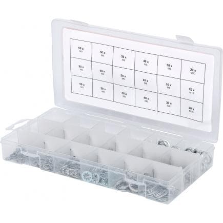 KS TOOLS 970.0240 - Assortiment de rondelles et de rondelles dentées,M3-10 (720 pcs)