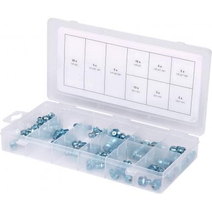 KS TOOLS 970.0360 - Assortiment de graisseurs métriques et pouces (70 pcs)