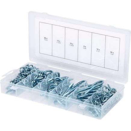 KS TOOLS 970.0380 - Assortiment de goupilles et crochets (151 pcs)