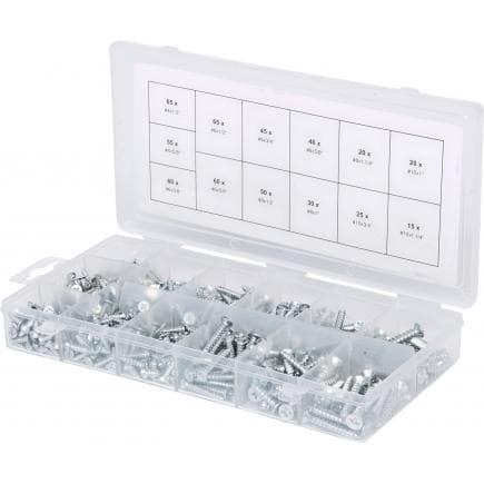 KS TOOLS 970.0430 - Assortiment de vis auto-taraudeuses bois (550 pcs)