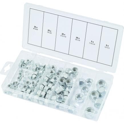 KS TOOLS 970.0480 - Assortiment d'écrous autoblocants UNC (100 pcs)