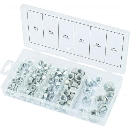 KS TOOLS 970.0490 - Assortiment d'écrous autoblocants UNF (100 pcs)