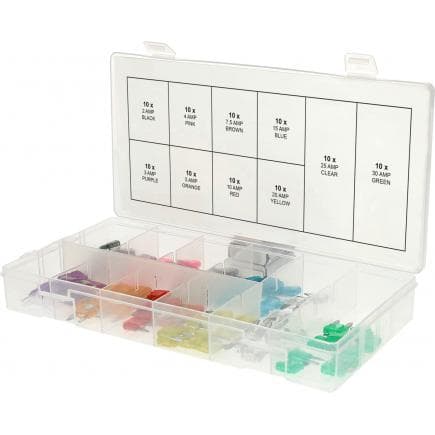 KS TOOLS 970.0740 - Jeu de mini-fusibles, 2-30A (100 pcs)