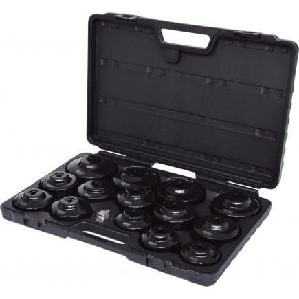 KS TOOLS 150.9320 - 3/8" Jeu de cloches filtre à huile, 15pcs