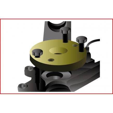 KS TOOLS 440.0100 - Plaque de réglage pour roulements de roues