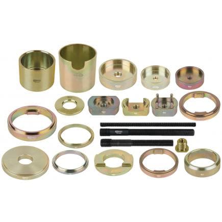 KS TOOLS 440.0255 - Jeu d'outils pour silent-blocs d'essieu arrière BMW (21 pcs)