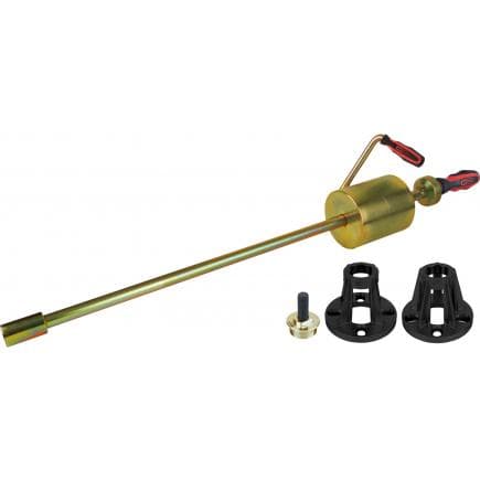 KS TOOLS 440.0720 - Jeu de dispositifs d'extraction d'arbre d'entraînement pour moyeux à 4 et 5 trous avec marteau à percussion (4 pcs)