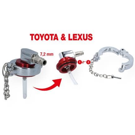 KS TOOLS 160.0719 - Adaptateur universel de manchon de purge pour Toyota et Lexus