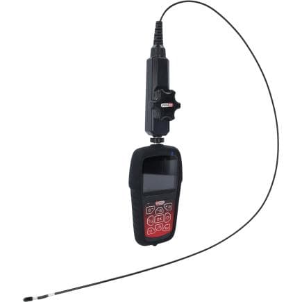 KS TOOLS 550.7550 - Set vidéoscope HD avec sonde de caméra frontale HD 180° et 0° ø 3,9 mm gaine flexible en PVC (3 pcs.)