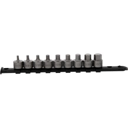 KS TOOLS 917.4000 - Jeu de douilles à embout 3/8" à six pans creux courtes 4-14 mm (9 pcs.)