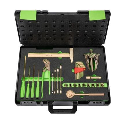 KUKKO K-200-1-F - Kit d'outils de base avec extracteur anti-étincelles (30 pcs.)