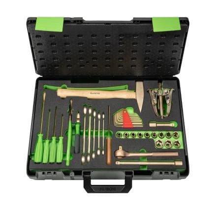 KUKKO K-201-1-F - Jeu d'outils de serrurier avec extracteur antidéflagrant (31 pcs.)
