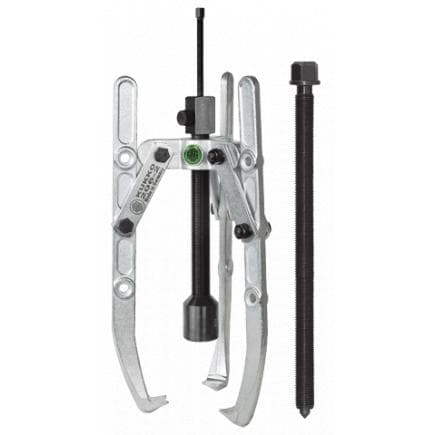 KUKKO 206-02-B - Extracteur universel à 3 bras à serrage automatique, à profondeur de serrage réglable et à vis de pression hydraulique longue