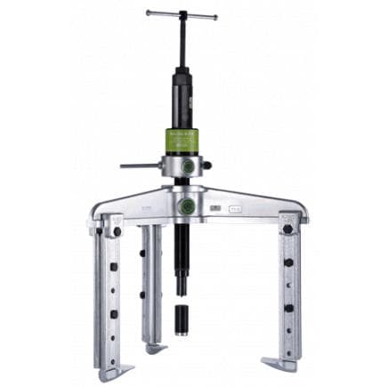 KUKKO 11-0-BV - Extracteur à 3 bras à profondeur de serrage réglable et vis hydraulique longue