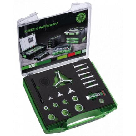 KUKKO K-70-A - Jeu dispositif extracteur de roulements à billes « PULLPO » Mod. K-70-A