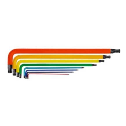 KUKKO 212BT309 - Clé Allen mâle coudée TORX® à tête sphérique et code couleur