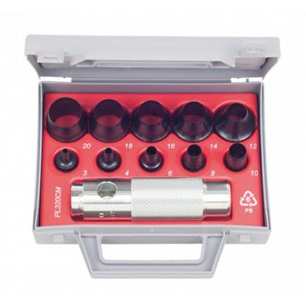 KUKKO 326-320 - Jeu de poinçons ronds 3-20 mm (10 pièces)